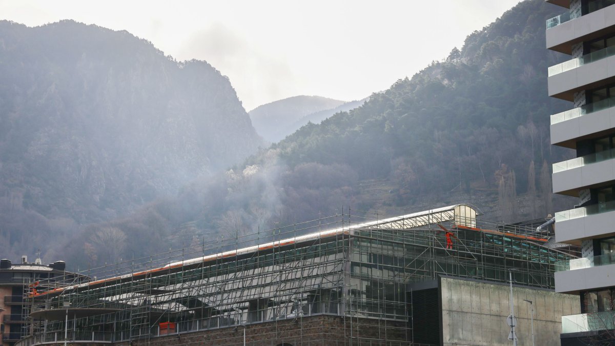 Treballs de reforma del Prat Gran.