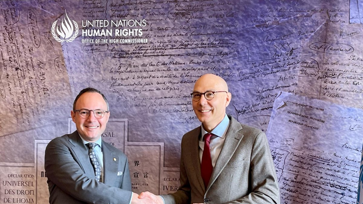 Espot amb Volker Türk, l’Alt Comissionat per als Drets Humans.