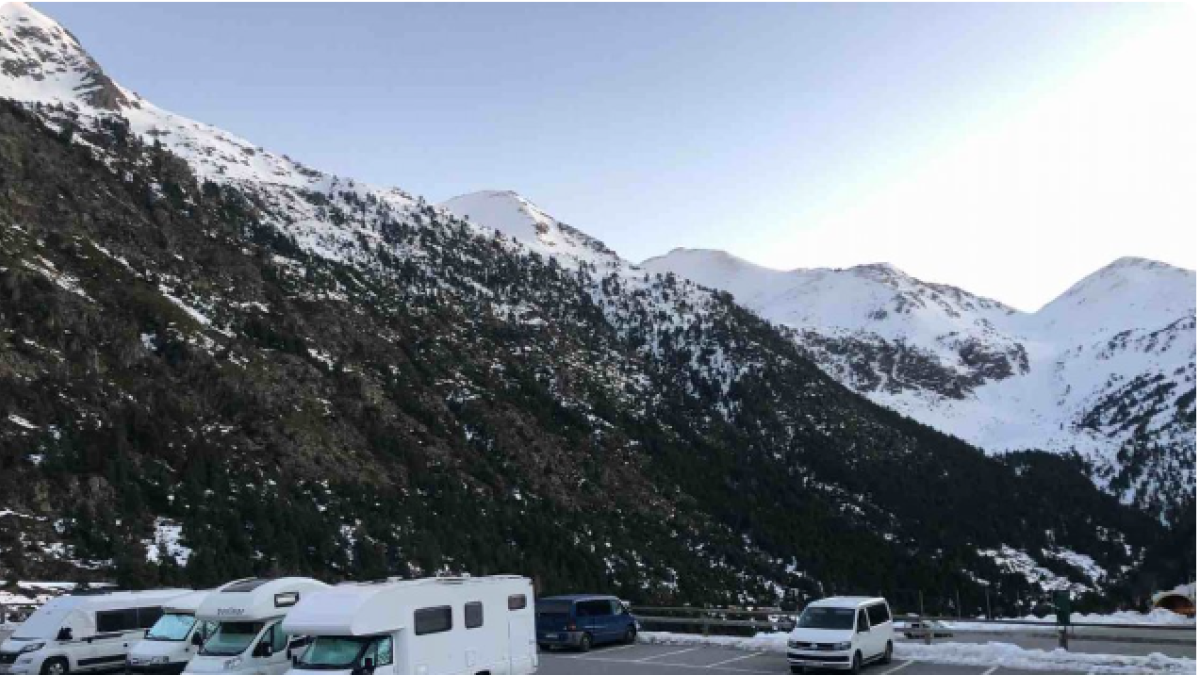 L’aparcament d’Arcalís.