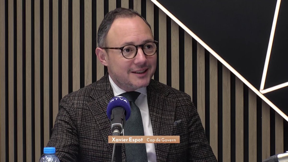 El cap de Govern durant l’antrevista a Ràdio Nacional.