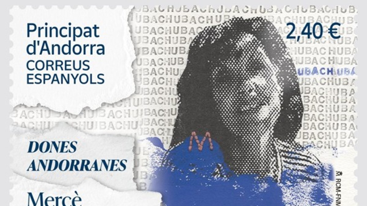 El segell dedicat a Mercè Ubach