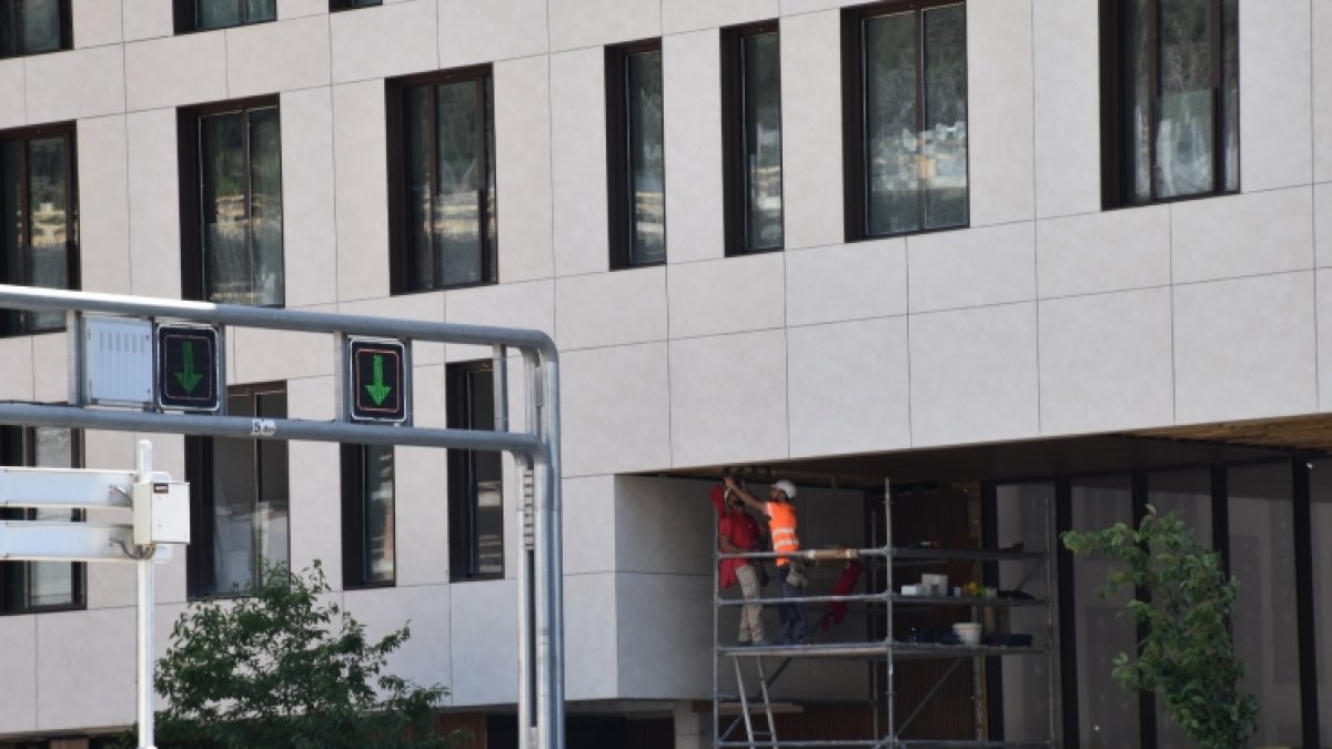 Obres en un edifici.