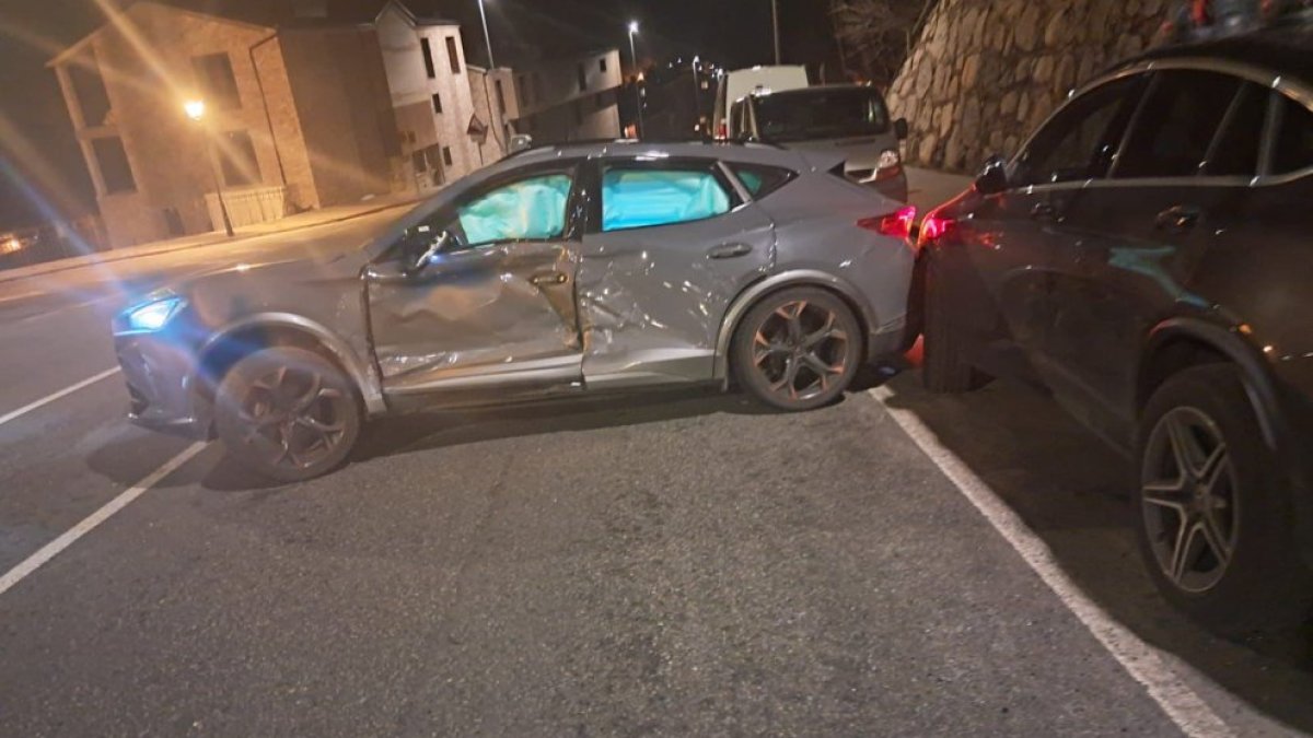 El vehicle accidentat a Incles.