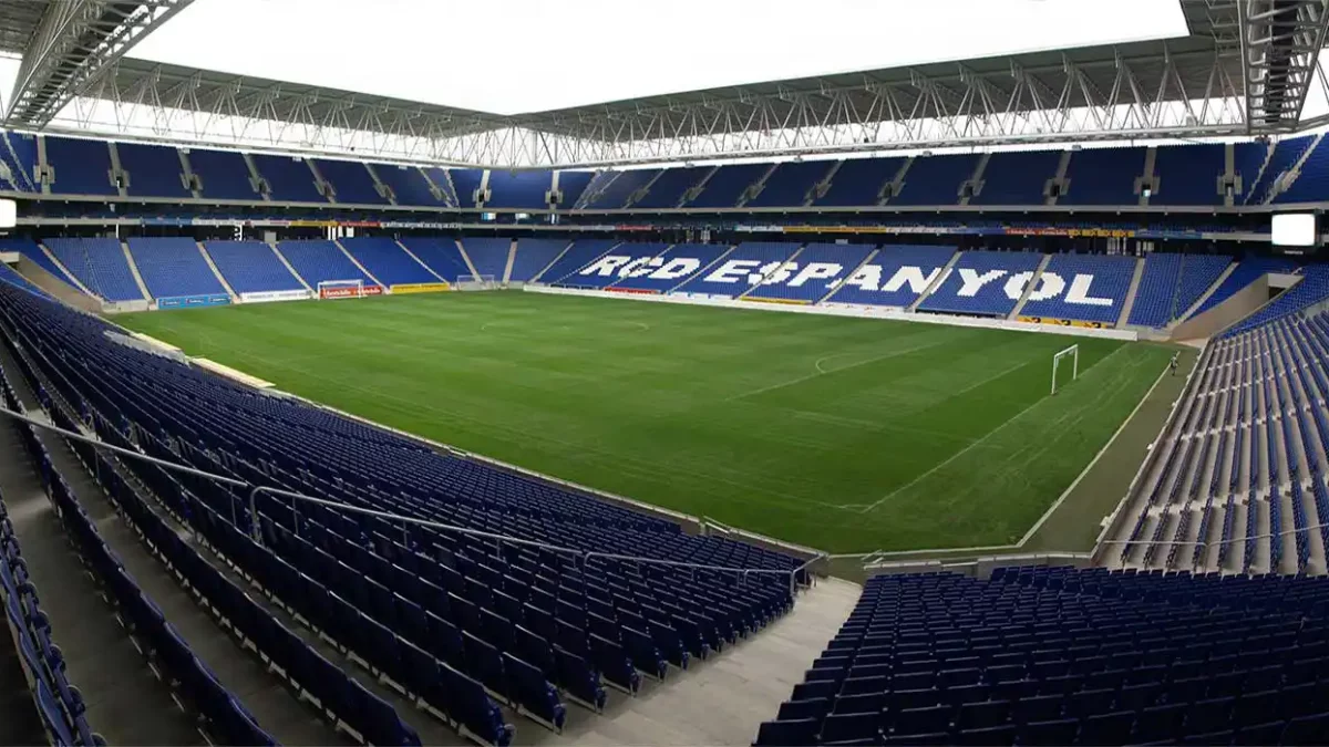 Vista general del RCDE Stadium.