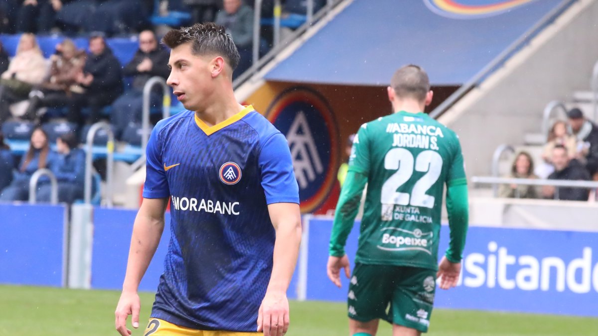 Villahermosa durant el partit contra l’Arenteiro.