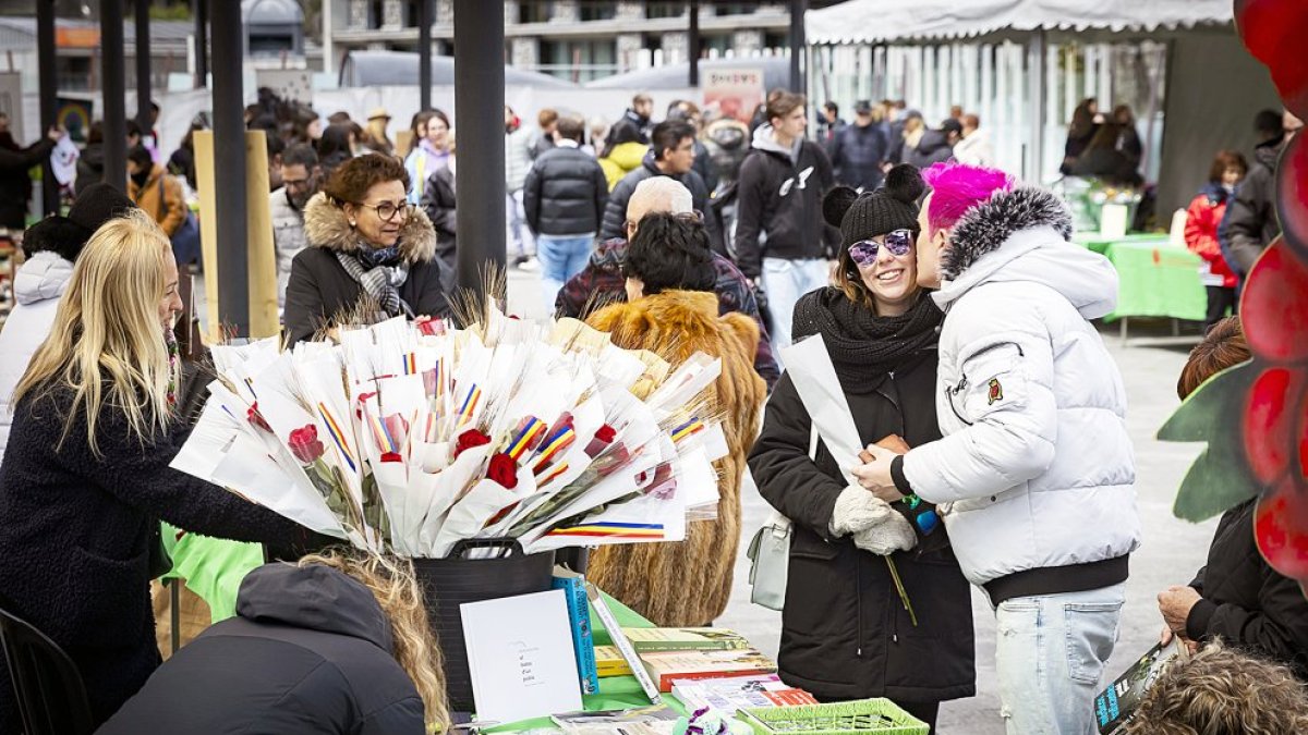 Edició anterior de la fira de Sant Jordi.