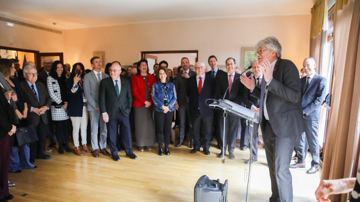 L’ambaixador francès va celebrar ahir un acte de comiat.