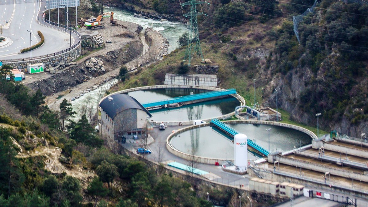 Depuradora EDAR Sud, ubicada a Sant Julià de Lòria.