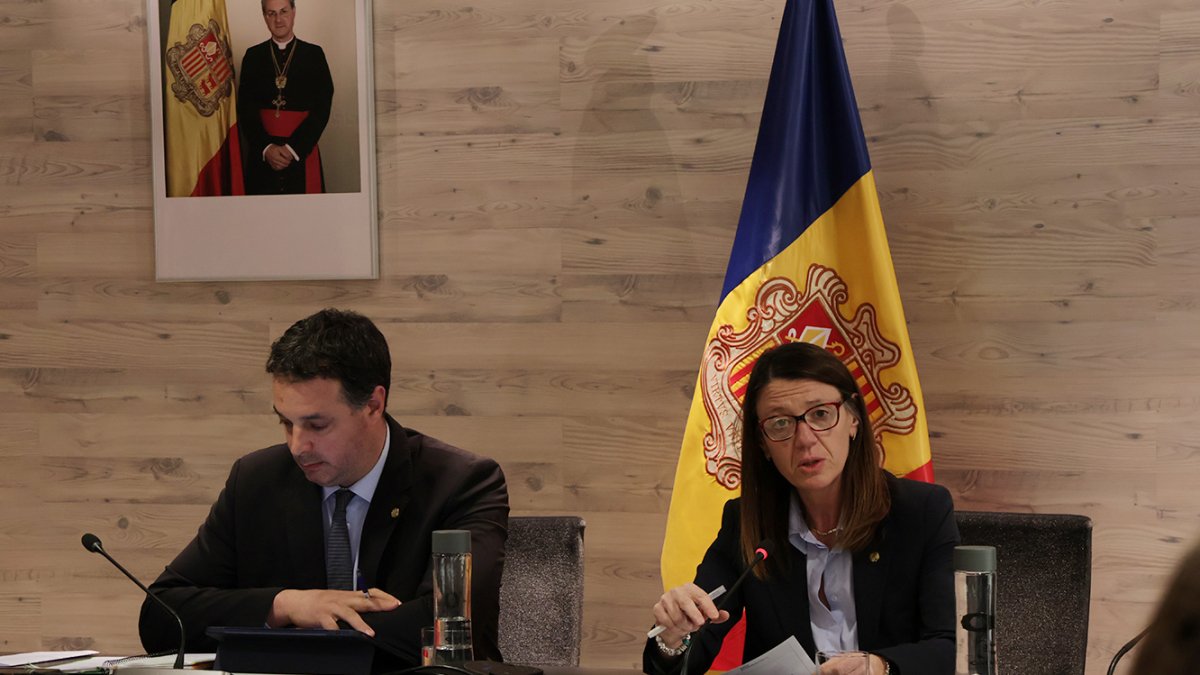 Els consellers d’Ordino durant la sessió.