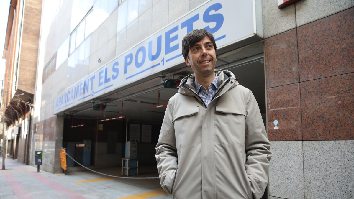 Sergi González durant les declaracions sobre l’aparcament dels Pouets