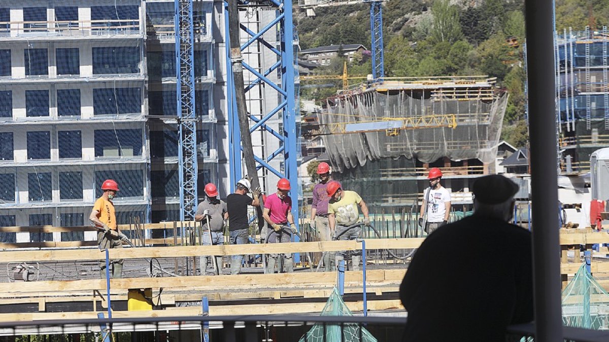 Treballadors de la construcció.