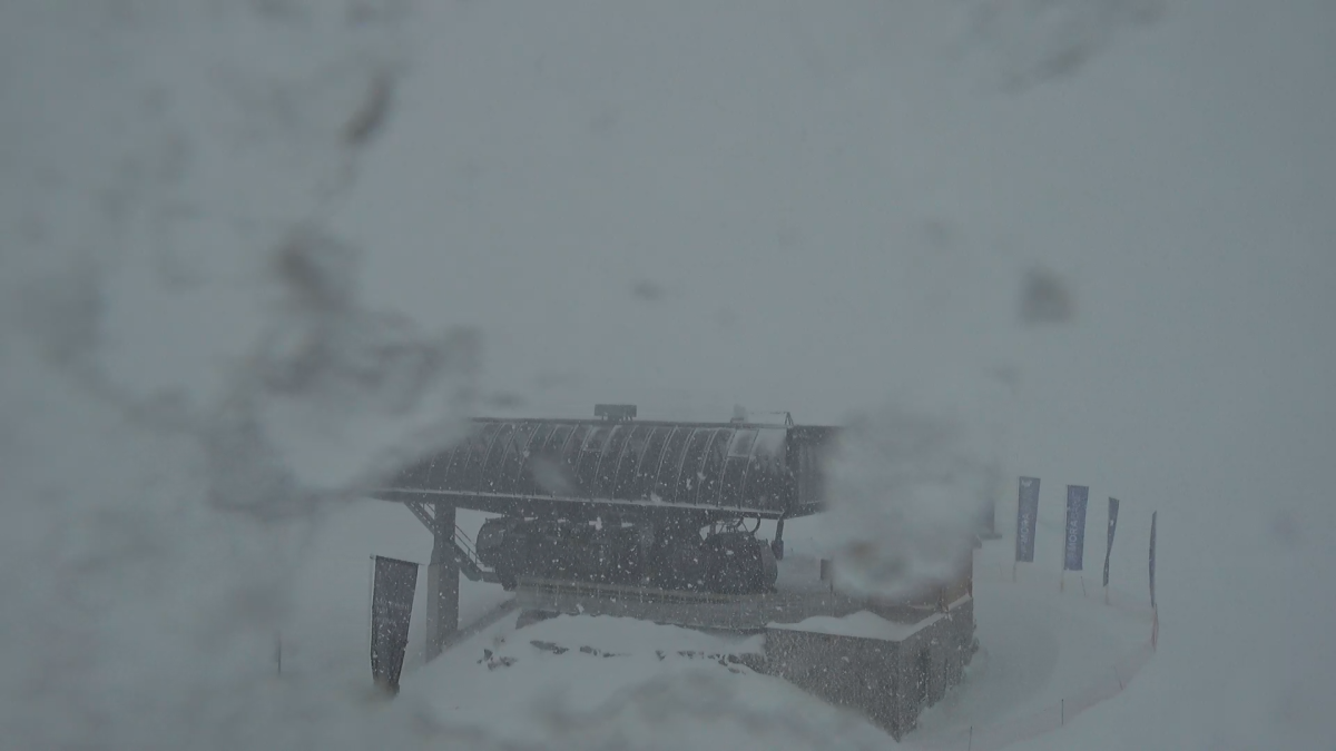 L'estació d'Arcalís aquest matí