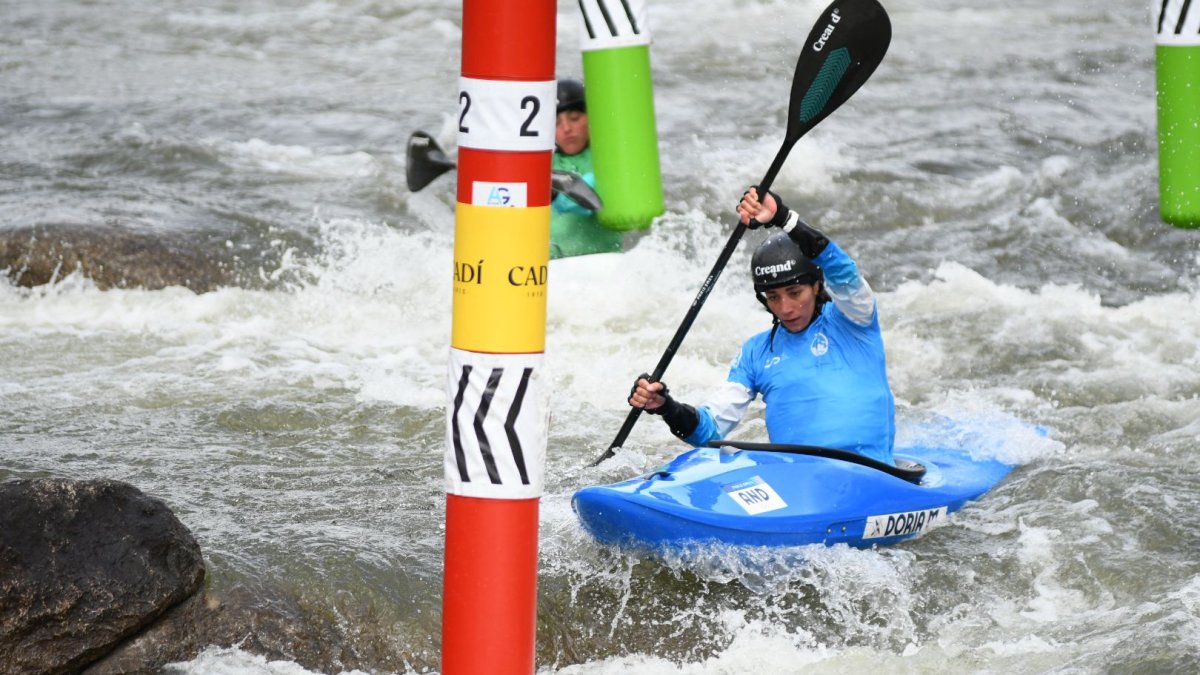 Mònica Doria durant la prova a la Seu