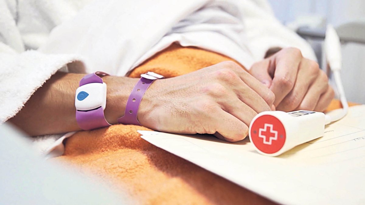 La polsera que s’implementarà a l’Hospital Nostra Senyora de Meritxell.