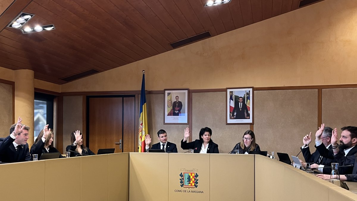 Una sessió anterior de consell de comú de la Massana