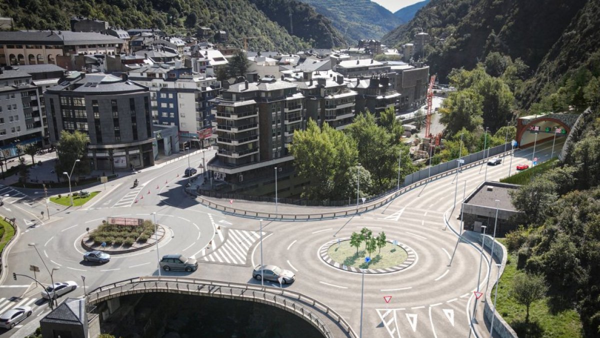 Imatge virtual del tram.