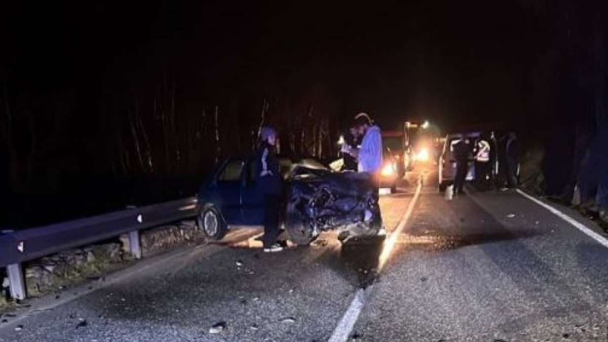 Vehicle accidentat a Canillo.