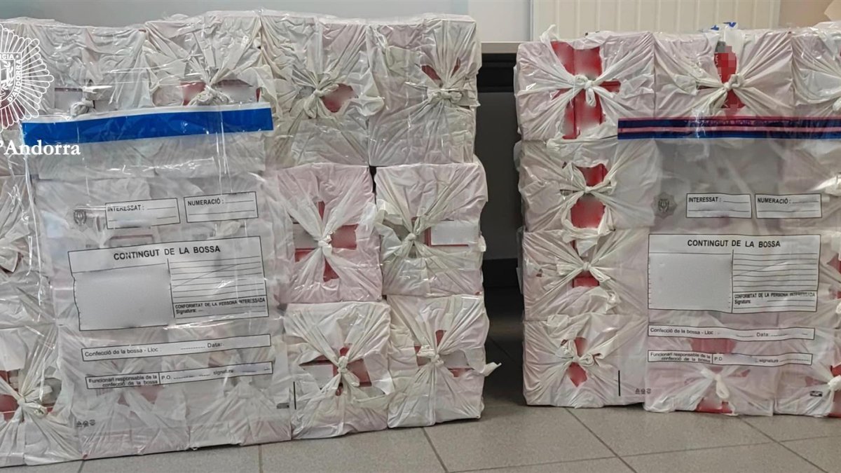 Tabac de contraban intervingut per la policia al Pas de la Casa