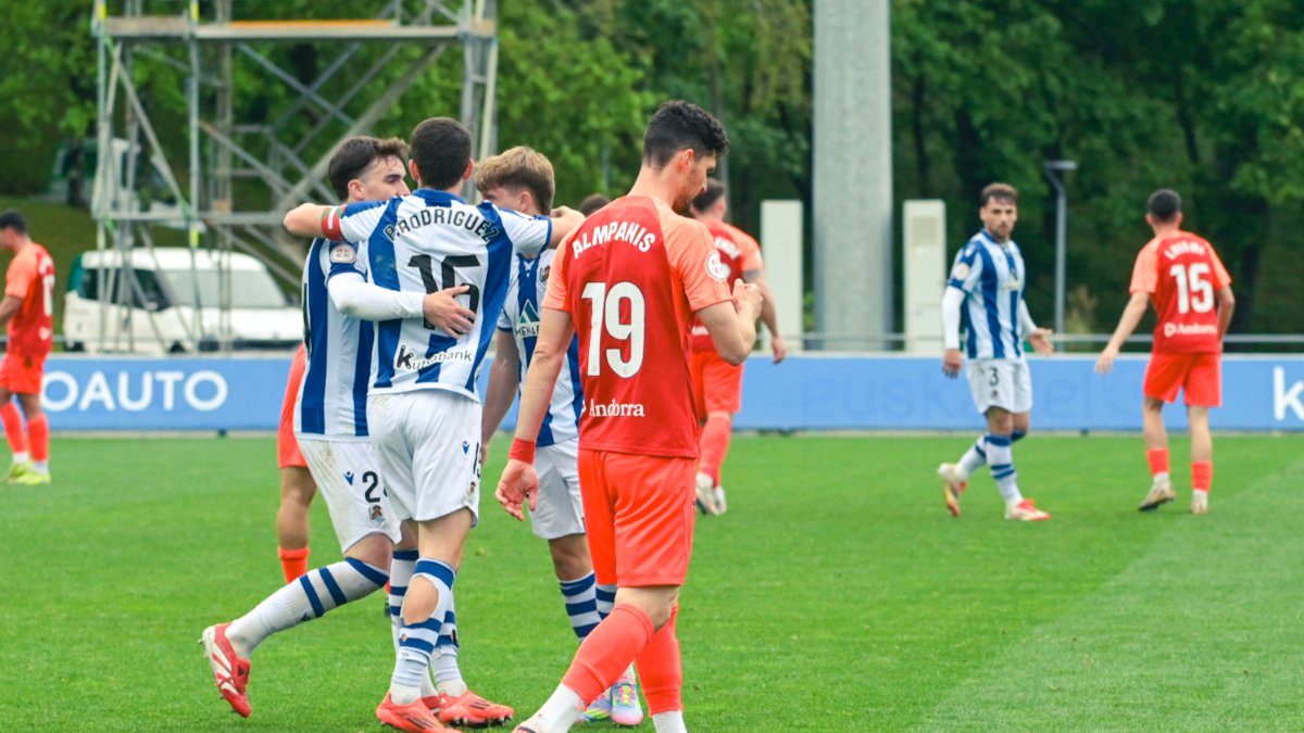 Els tricolors, diumenge a Zubieta.