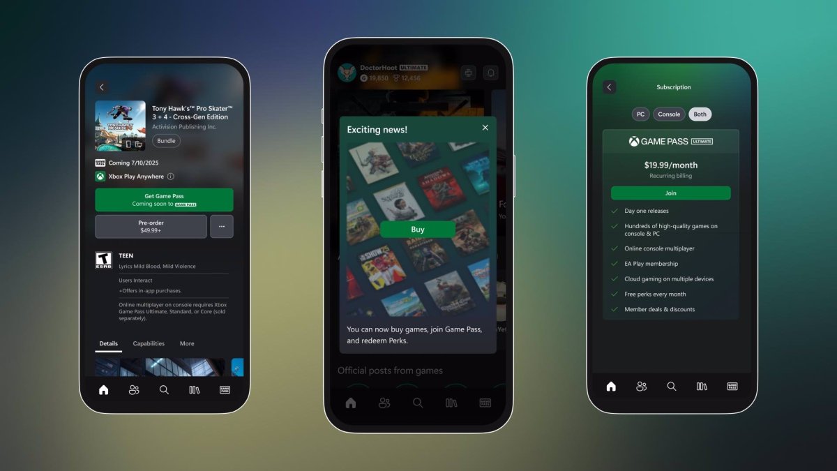 L'aplicació mòbil de Xbox.