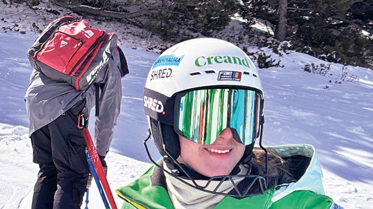 Íria Medina, a la pista Esparver de Grandvalira.