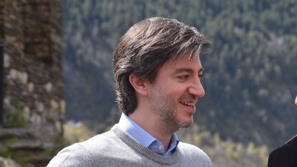 El síndic general, Carles Ensenyat, durant la Diada de Sant Romà de les Bons.