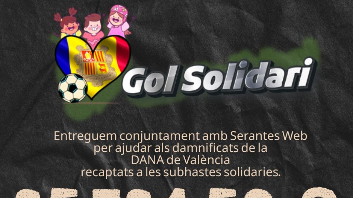 Els diners recaptats per Gol Solidari.