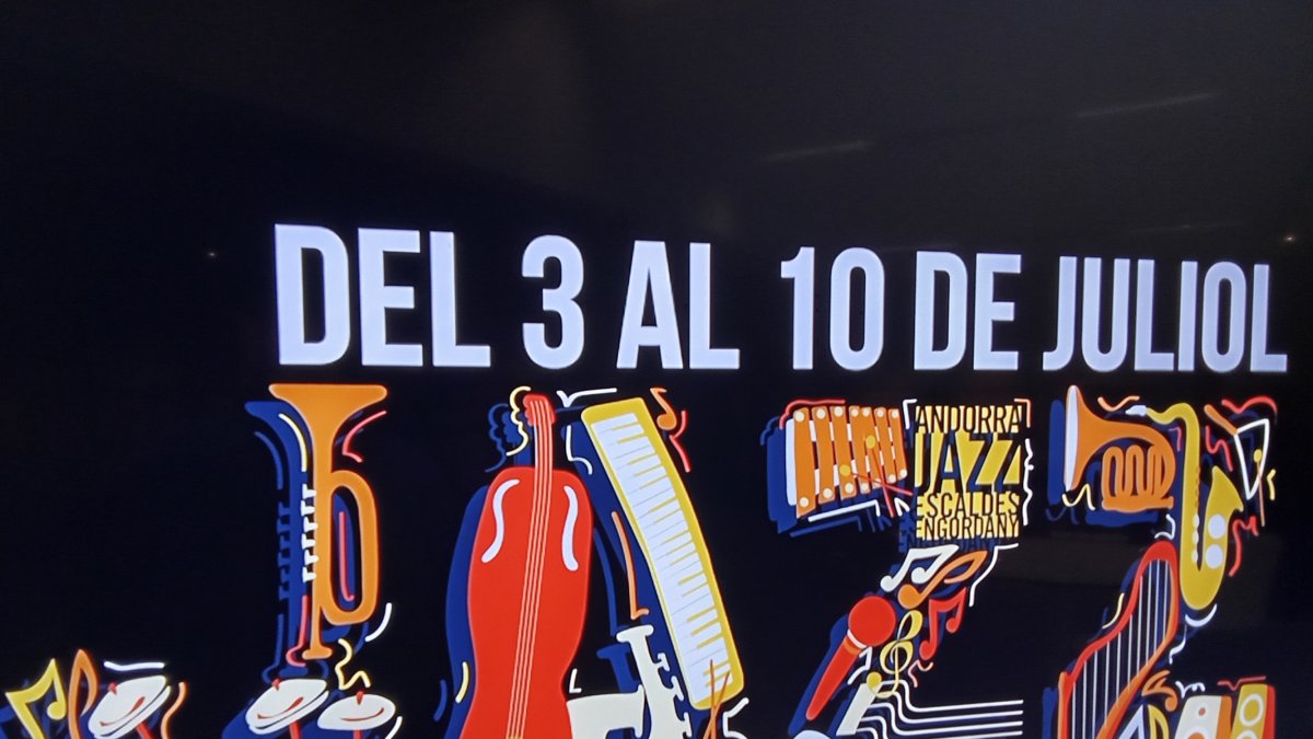 Cartell de la 41a edició del Festival de Jazz d'Escaldes.