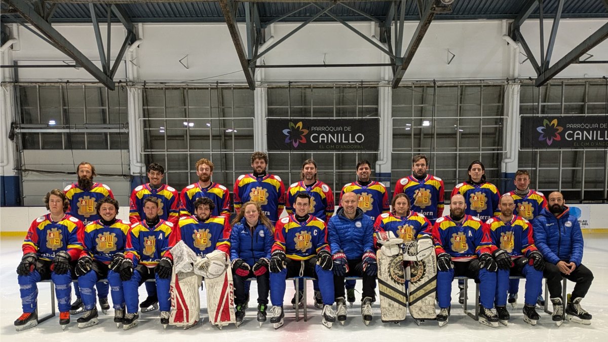 La selecció d’hoquei gel.