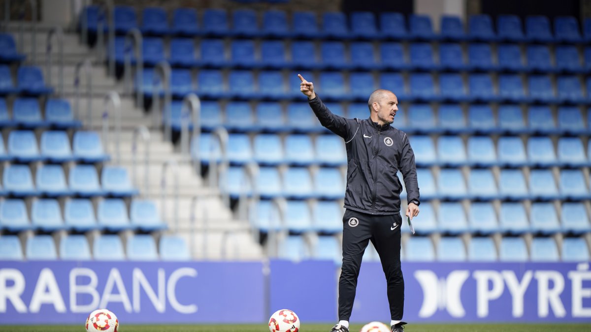 Beto Company, en un entrenament d’aquesta setmana.