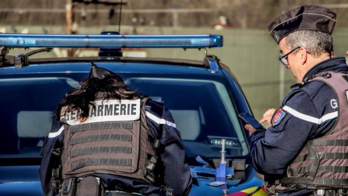 Un control de la policia francesa.