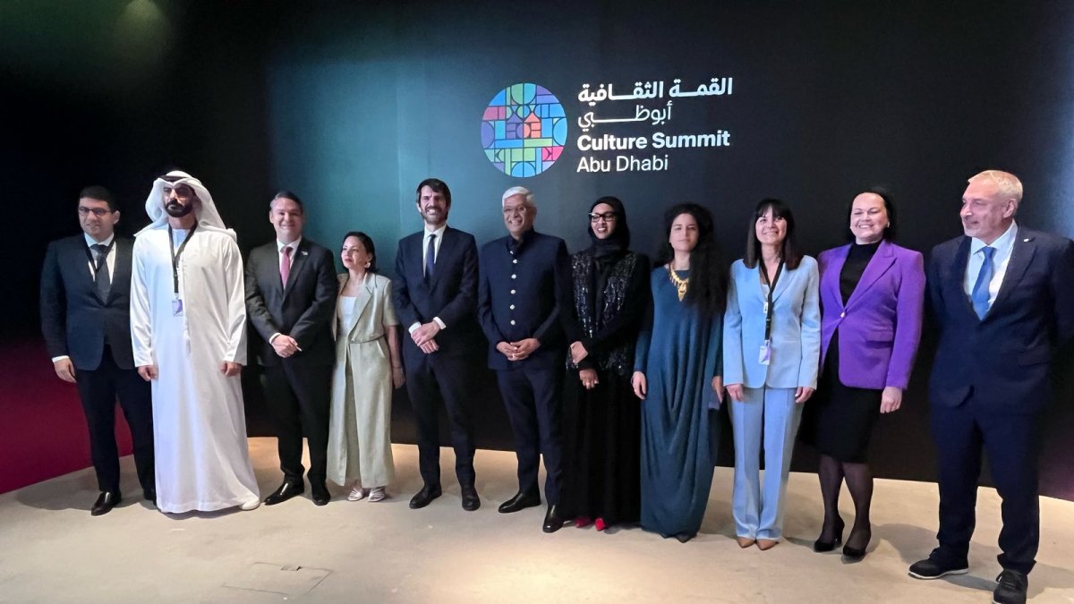 La ministra de Cultura, Joventut i Esports, Mònica Bonell, a la cimera 'Culture Summit' a Abu Dhabi.