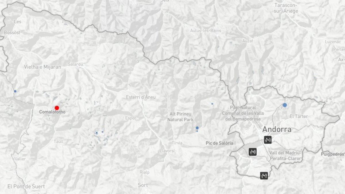 L'epicentre del sisme