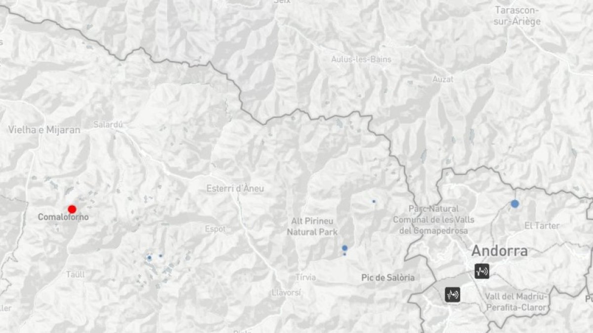 L’epicentre del sisme.