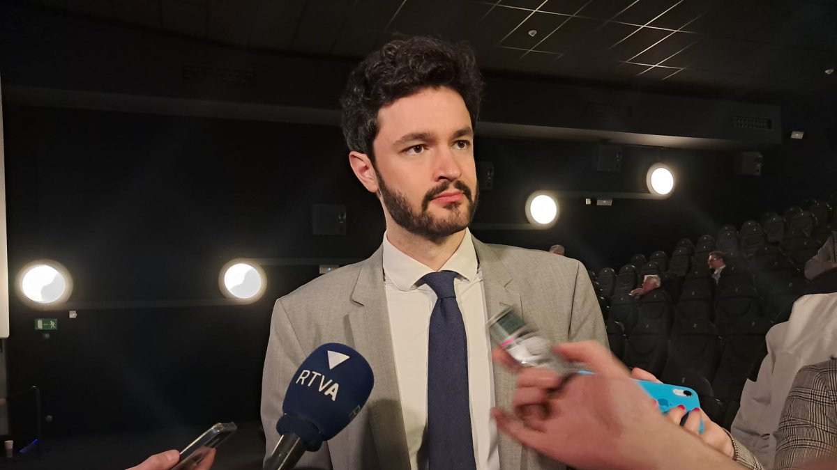 El líder de Concòrdia, Cerni Escalé, en declaracions a la premsa aquesta tarda.