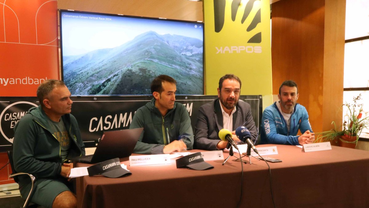 Presentació de la Casamanya Extrem Vertical Race 2025, ahir a Ordino.