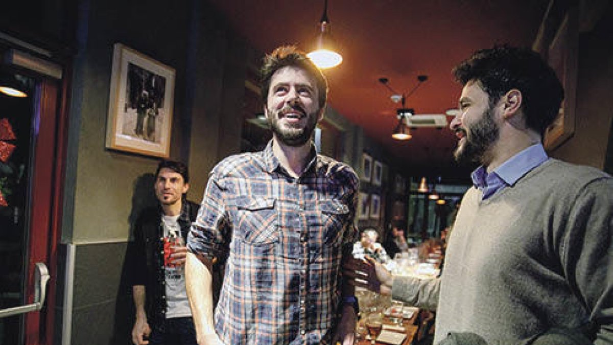 Cerni Cairat i Cerni Escalé el dia de les eleccions comunals