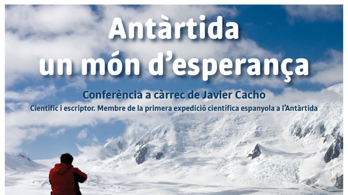 Cartell de la conferència de Javier Cacho.