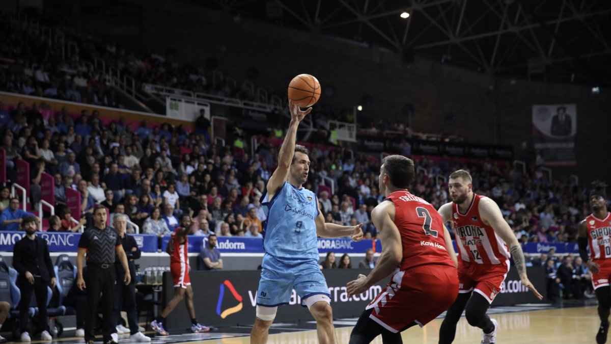 Nacho Llovet, al partit de dissabte passat