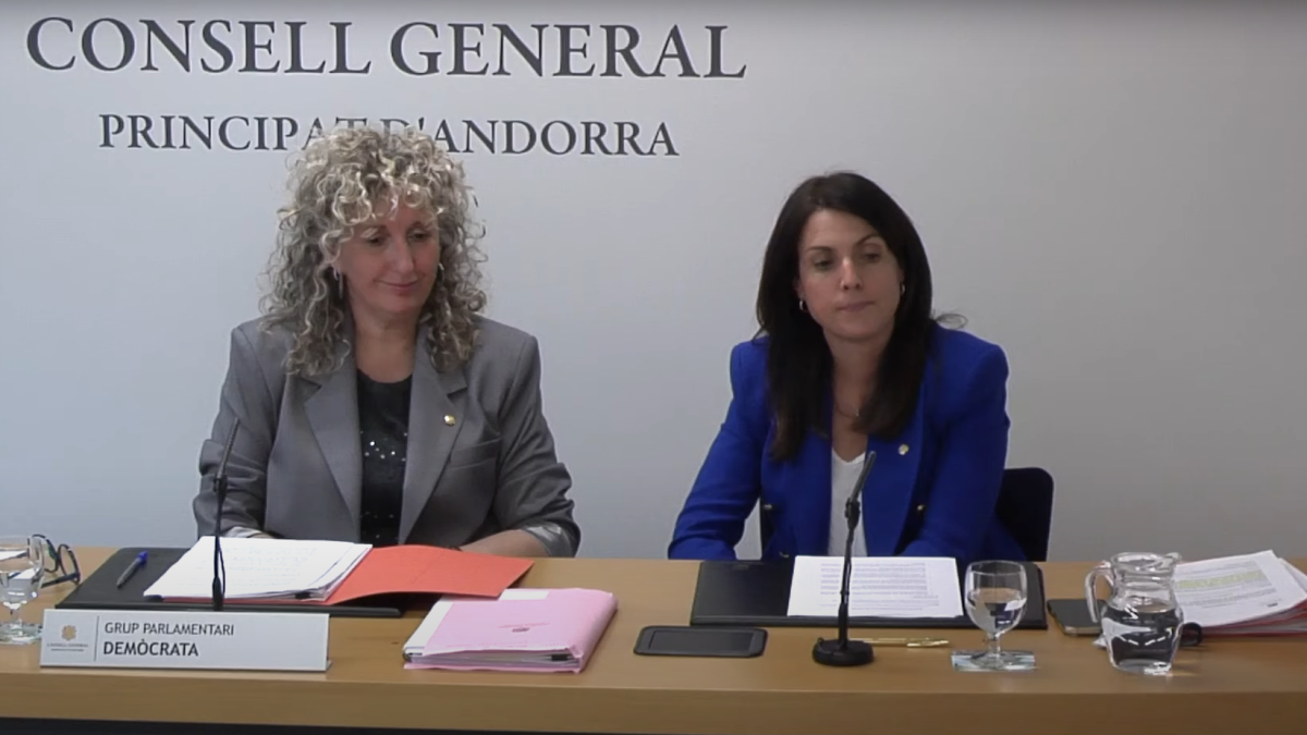 Les conselleres generals demòcrates, Meritxell Alcobé i Carol Puig.