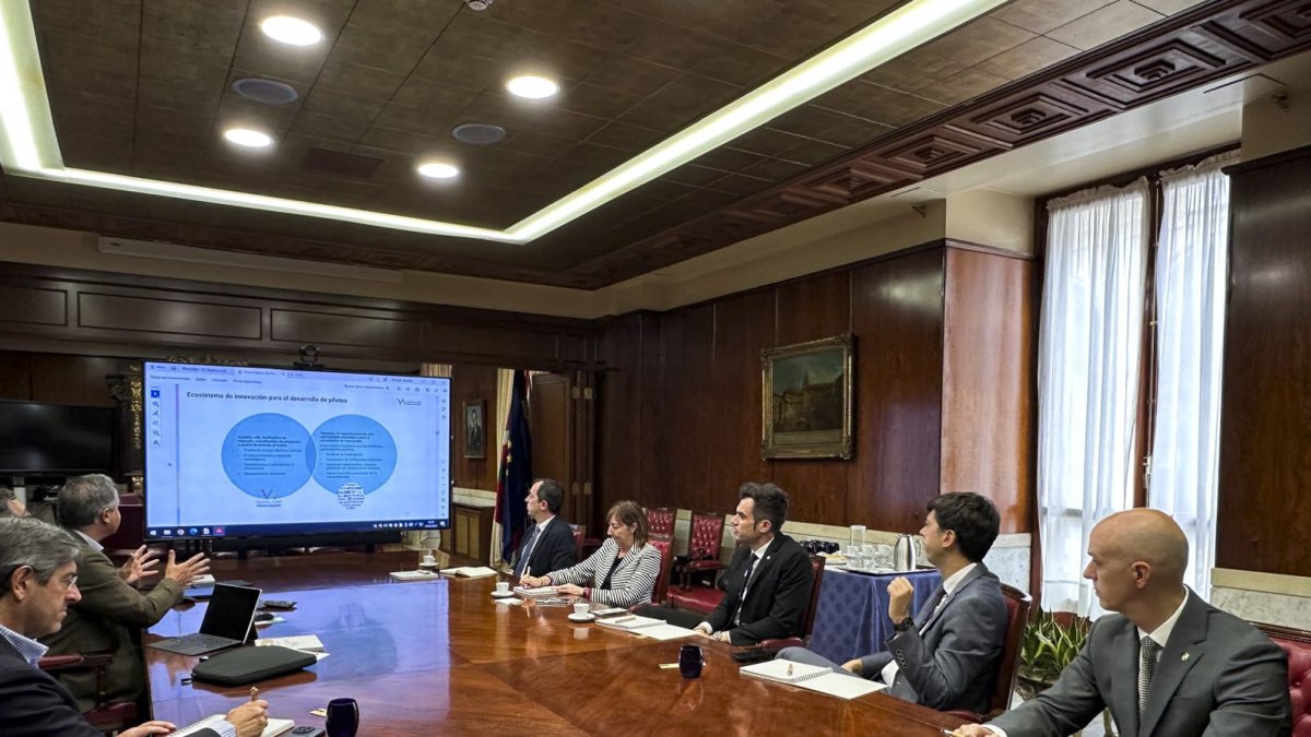 La delegació andorrana, ahir a Vitòria.