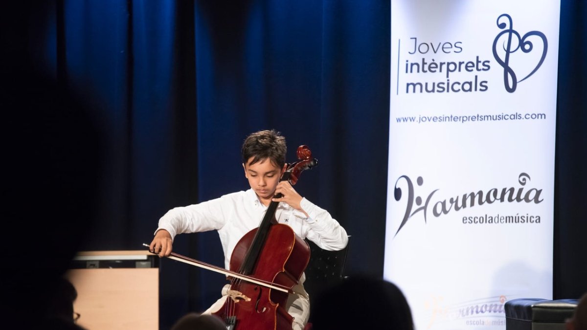 Un dels participants al concurs de joves intèrprets musicals