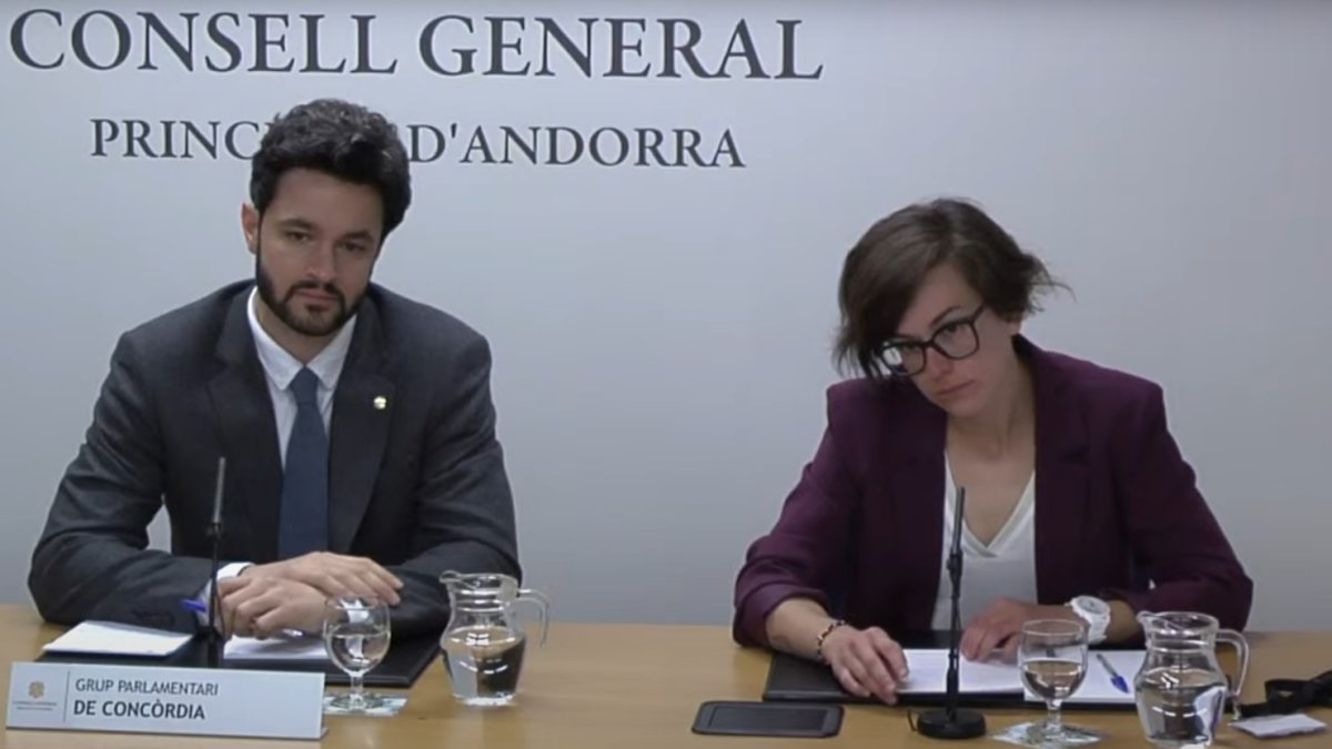Cerni Escalé i Núria Segués durant la roda de premsa