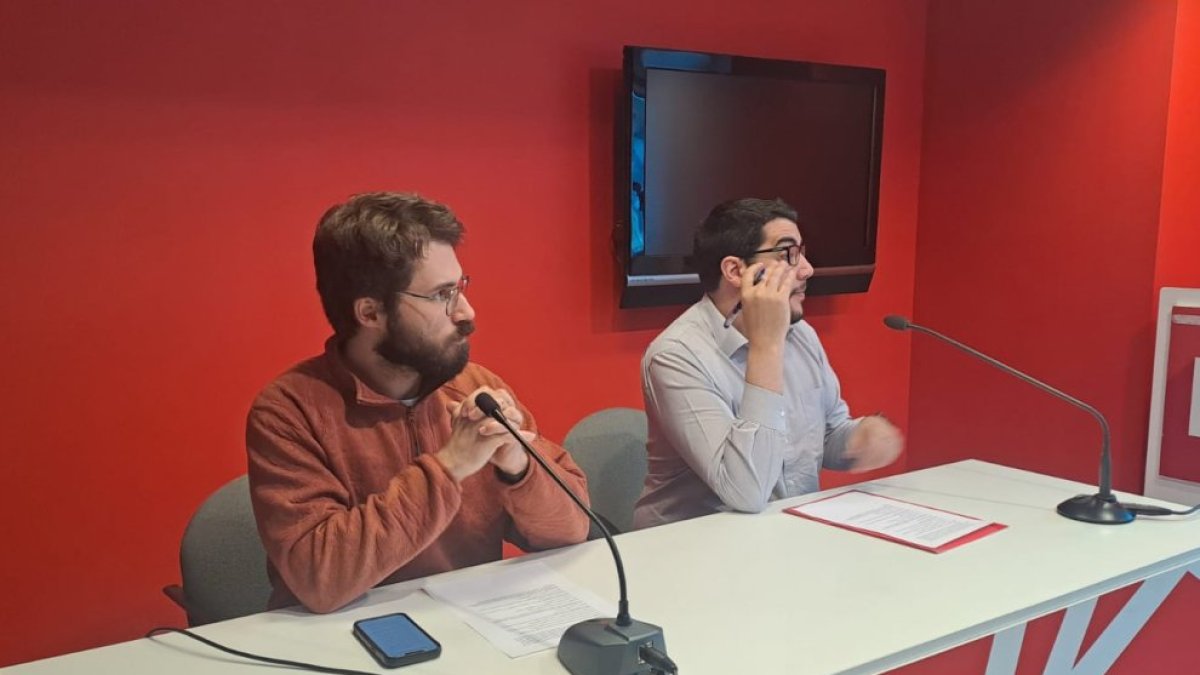 De Melo i Baró durant la roda de premsa.