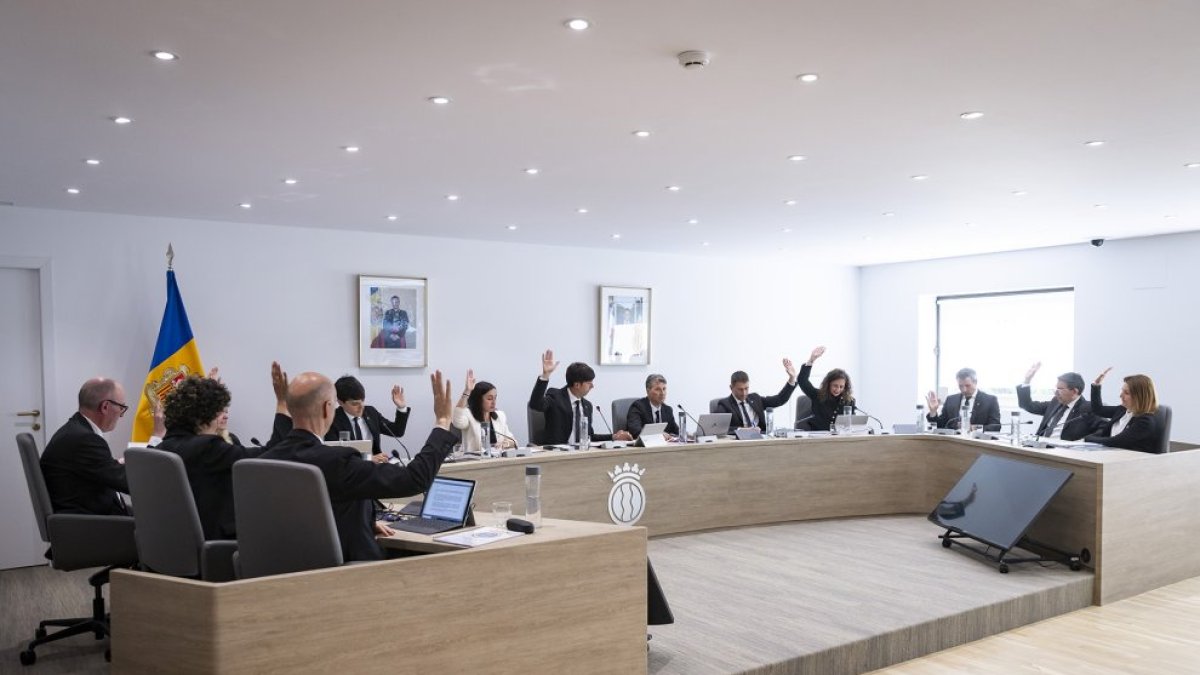 El consell de comú d’Andorra la Vella celebrat ahir.