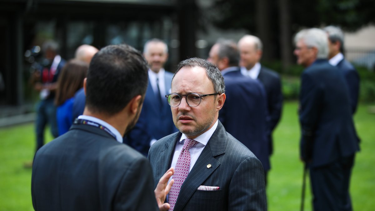 Xavier Espot durant la trobada entre caps d’Estat.