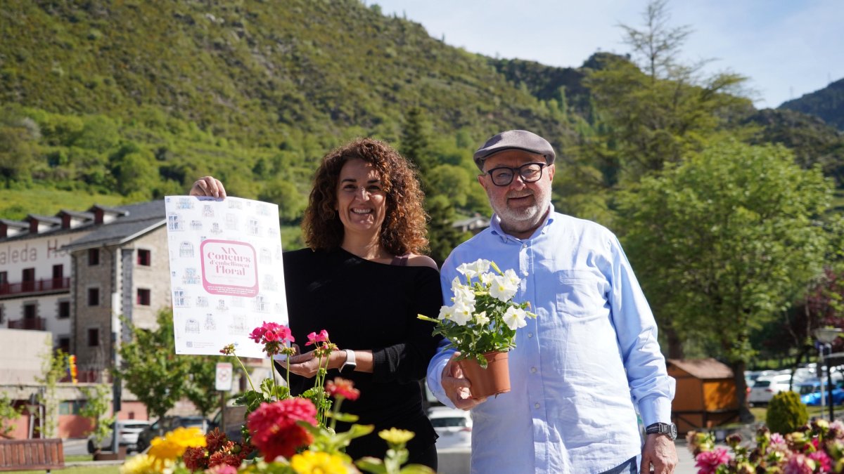 Presentació de la dinovena edició d'embelliment floral d'Encamp.