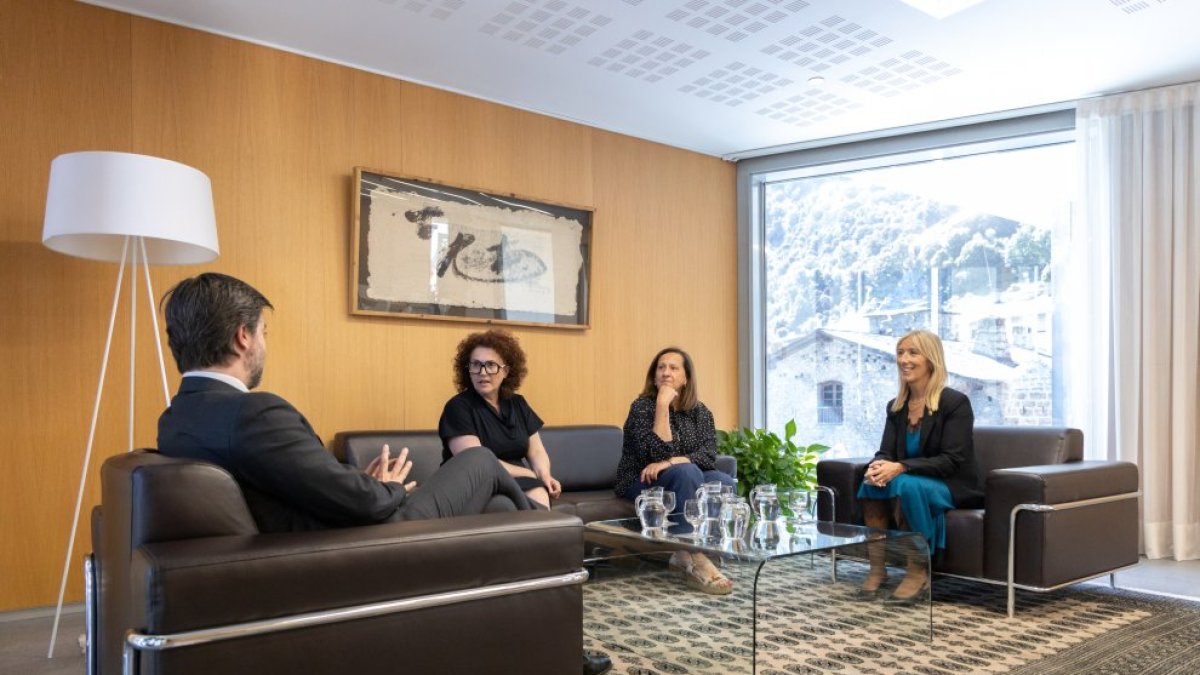 Moment de la trobada.