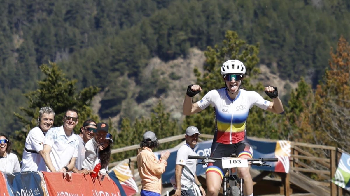 Lorelei Torres celebra el quart lloc a la prova de BTT dels Jocs avui a Pal