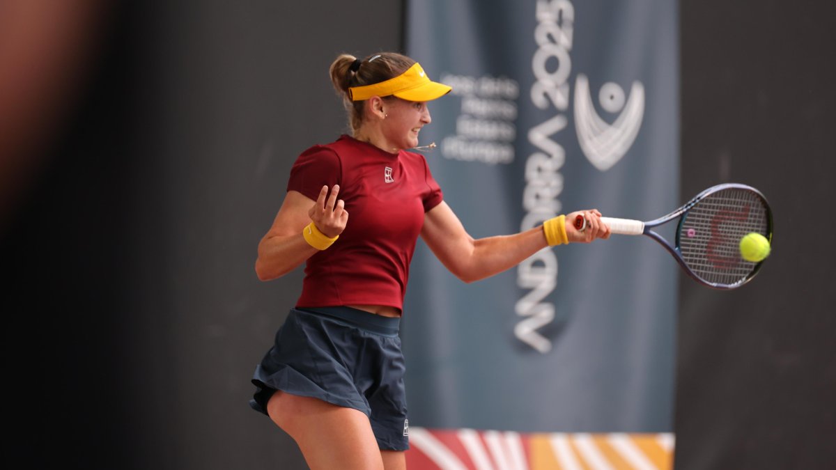 Vicky Jiménez durant el partit.